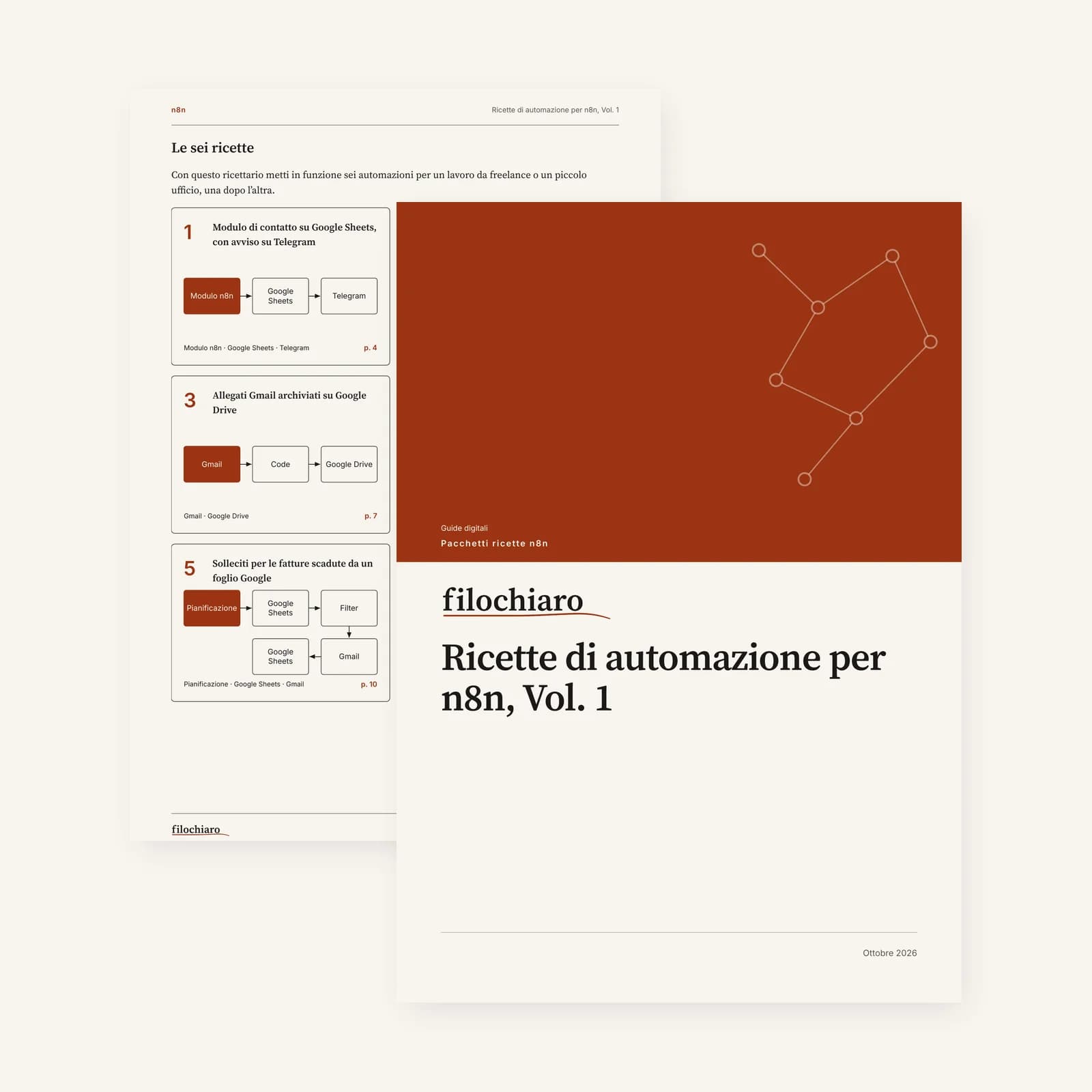 Ricette di automazione per n8n, Vol. 1 (campione gratuito) logo